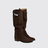 Jumping Supple Boots in Marron Ebène