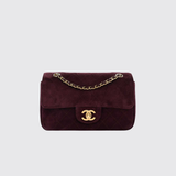 Suede Mini Flap Bag