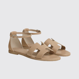Santorini Sandals in Beige Camel