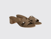 Hermès Oasis Sandals in Etoupe, image 1