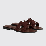 Oran Sandals in Marron Palissandre