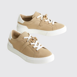 Day Sneakers in Beige Lin / Blanc