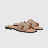 Oran Sandals in Beige Perlino