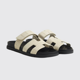 Chypre Sandals in Beige Glaise