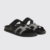 Chypre Sandals in Prunoir/Noir