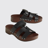 Kos Clogs in Noir