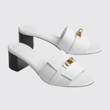 Gigi 50 Sandals in Blanc
