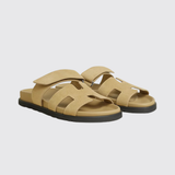 Chypre Sandals in Beige Albatre
