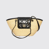 Small Braided Straw Bag