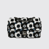 Sequin Flower Mini Flap Bag