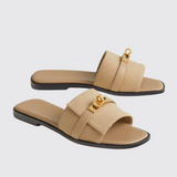 Giulia Sandals in Beige Lin