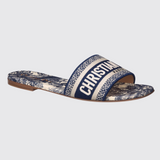 Mule Dway Dioriviera Sandals in Bleu Intense
