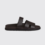 Chypre Sandals in Marron Ebene