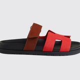 Chypre Sandals in Rouge Cinétique