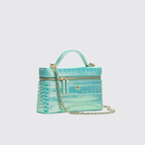 Slim Iridescent Crocodile Vanity