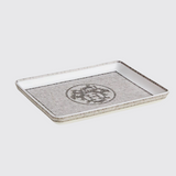 Mosaique Au 24 Platinum Tray, Small Model