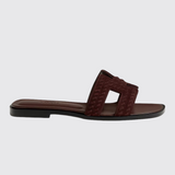 Oran Sandals in Marron Palissandre