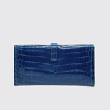 Preloved Jige Clutch in Bleu Izmir