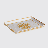 Mosaique Au 24 Gold Tray, Small Model