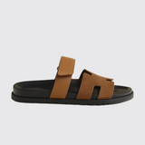 Chypre Sandals in Brun Fumé/Miel