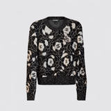 All-Over Flower Print Pullover