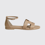 Santorini Sandals in Beige Camel