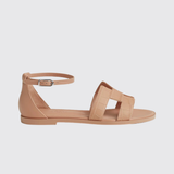 Santorini Sandals in Beige Perlino