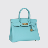 Preloved Birkin 30 in Bleu Atoll