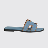 Oran Sandals in Bleu Jean / Naturel