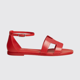 Santorini Sandals in Rouge Cinetique
