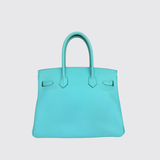 Preloved Birkin 30 in Bleu Atoll