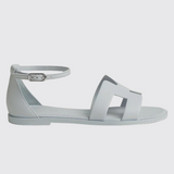 Santorini Sandals in Bleu Glacier