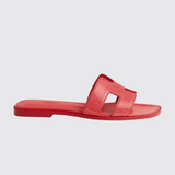 Oran Sandals in Rose Vermillon