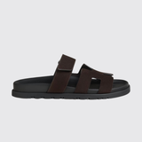 Chypre Sandals in Marron Ebene