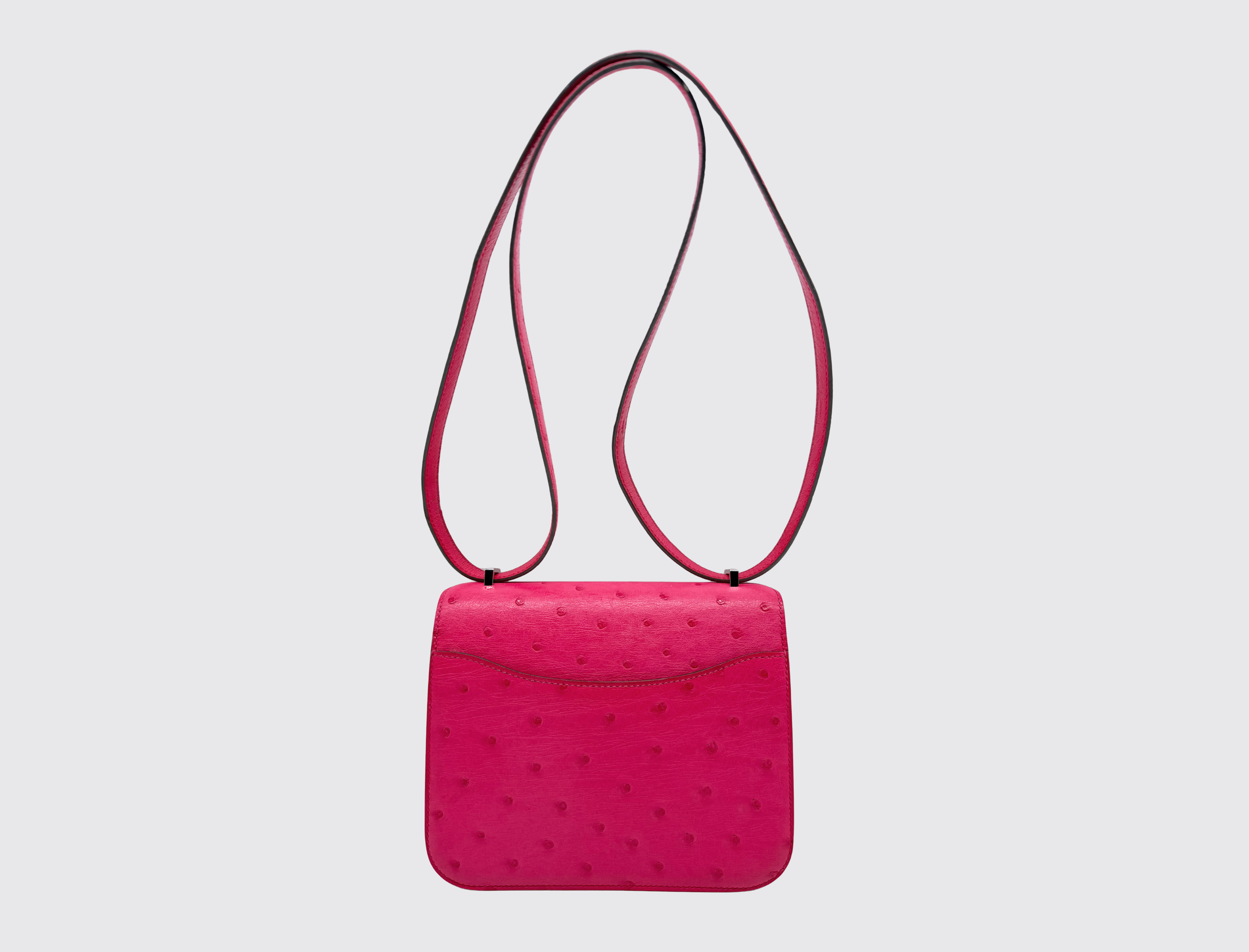 Pre-owned Hermès Constance 18 Rose Tyrien Ostrich, image 2