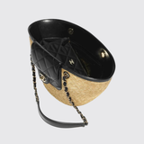 Small Braided Straw Bag