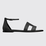 Santorini Sandals in Noir