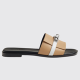 Giulia Sandals in Beige Natura/Blanc
