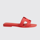 Oran Sandals in Rose Vermillon