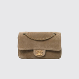 Suede Mini Flap Bag
