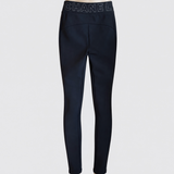 Chanel Logo Embroidered Pants in Black, image 2