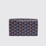 Varenne Continental Wallet in Navy Blue