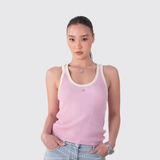 Ribbed Sleeveless Cotton Top