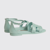 Santorini Sandals in Bleu Cristaux