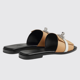 Giulia Sandals in Beige Natura/Blanc