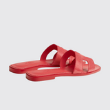 Oran Sandals in Rose Vermillon