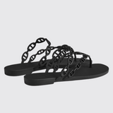 Island Sandals in Noir