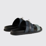 Jackson Sandals in Multicolore Bleu Tonnerre