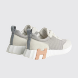 Bouncing Sneakers in Gris Lulea / Blanc