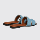 Oran Sandals in Bleu Clair